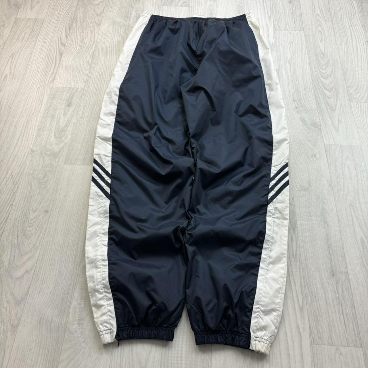 VINTAGE Y2K ADIDAS BAGGY TRACKSUIT BOTTOMS NAVY