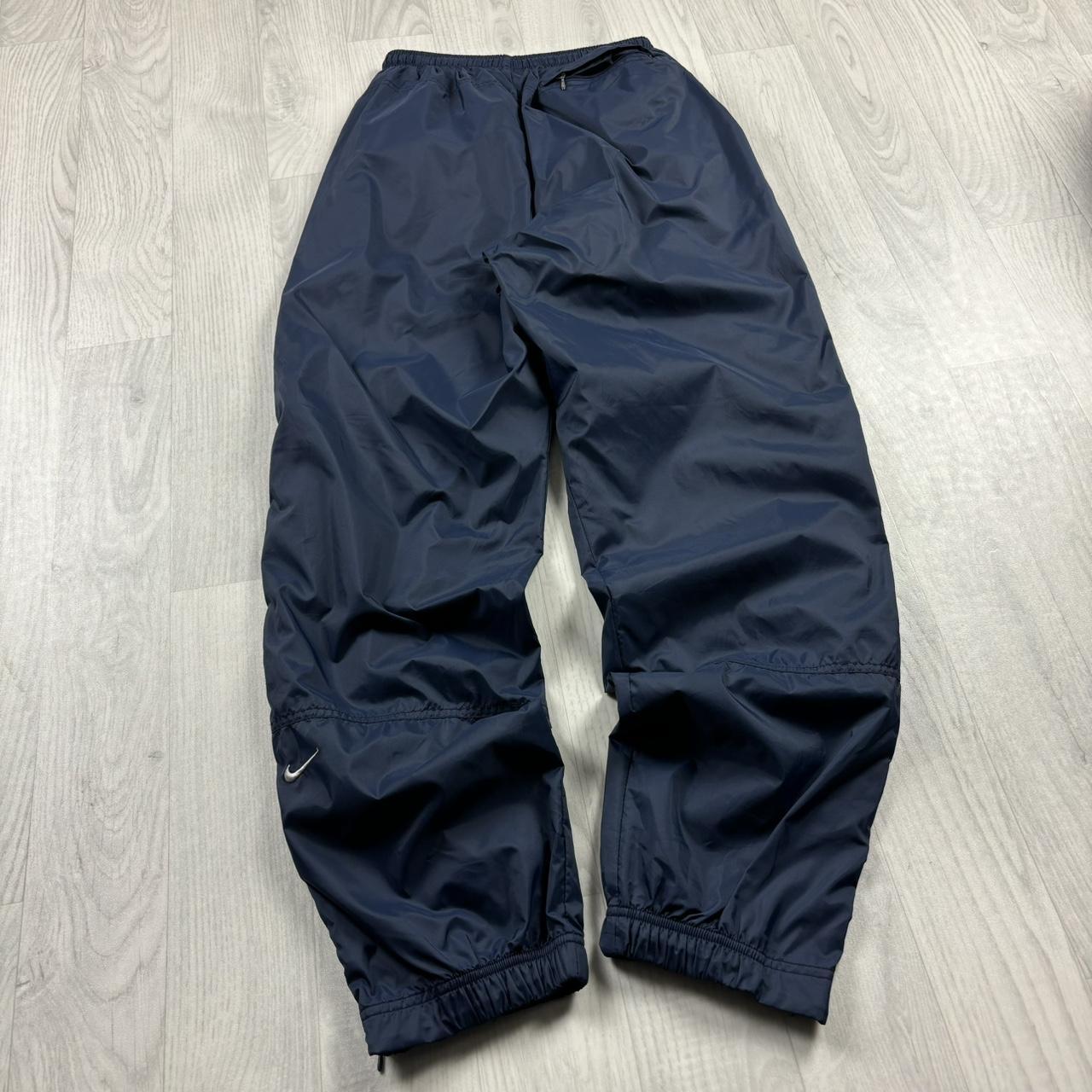 VINTAGE 90s NIKE BAGGY TRACKSUIT BOTTOMS NAVY