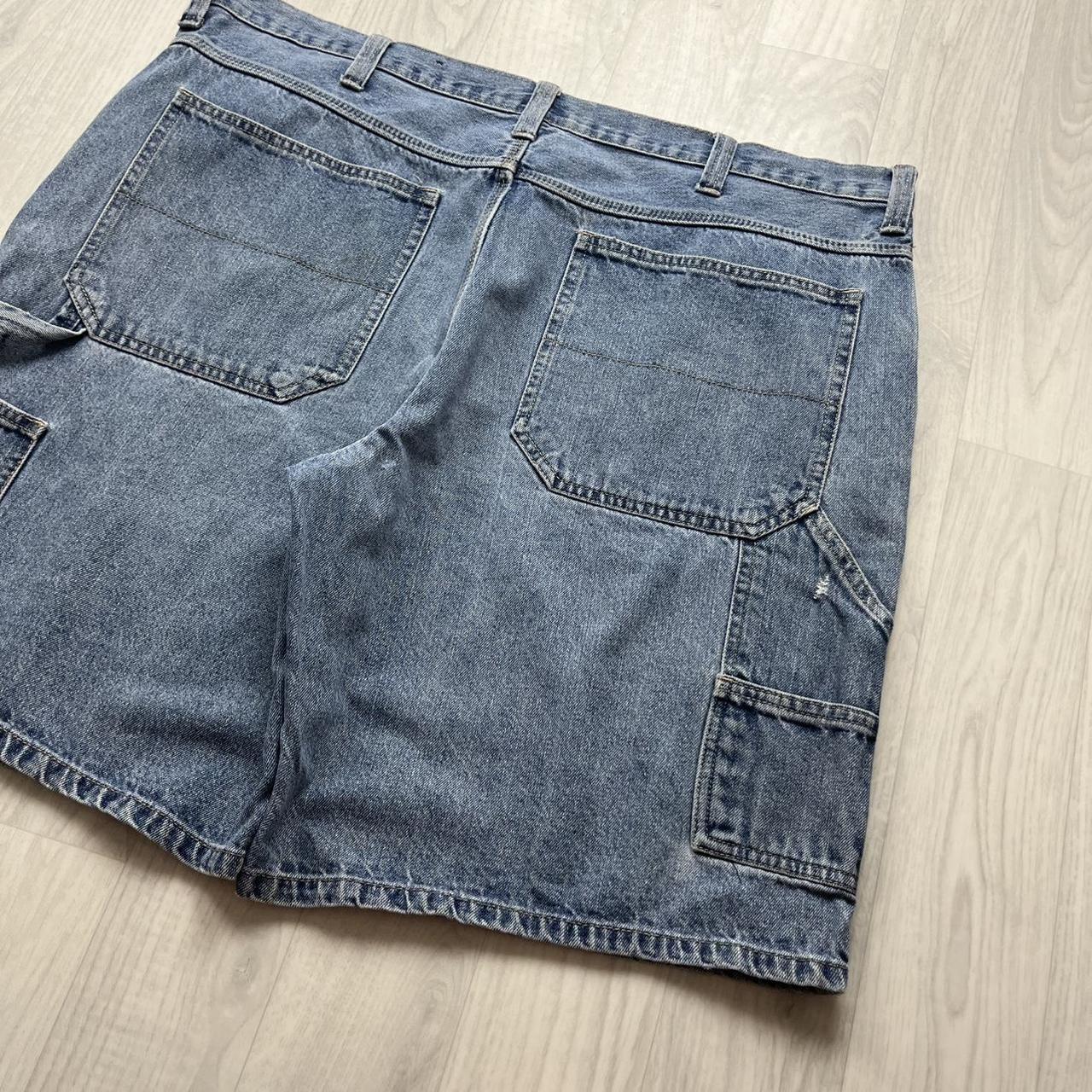 VINTAGE Y2K FADED GLORY BAGGY CARPENTER JORTS BLUE