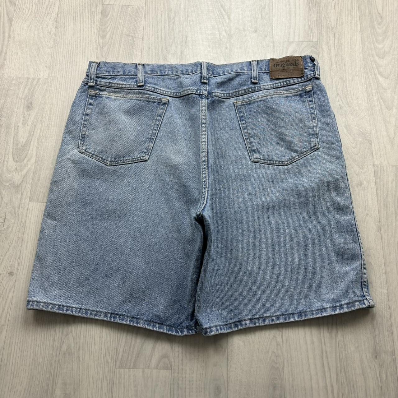 VINTAGE 00s WRANGLER BAGGY LOOSE JORTS LIGHT BLUE