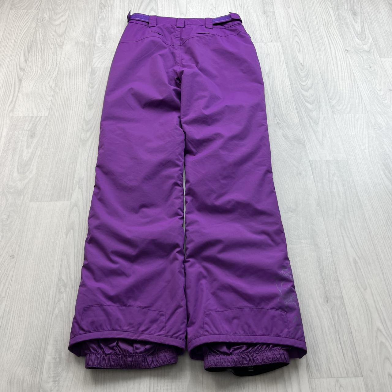 VINTAGE Y2K ANIMAL BAGGY SKI PANTS SALOPETTES PURPLE