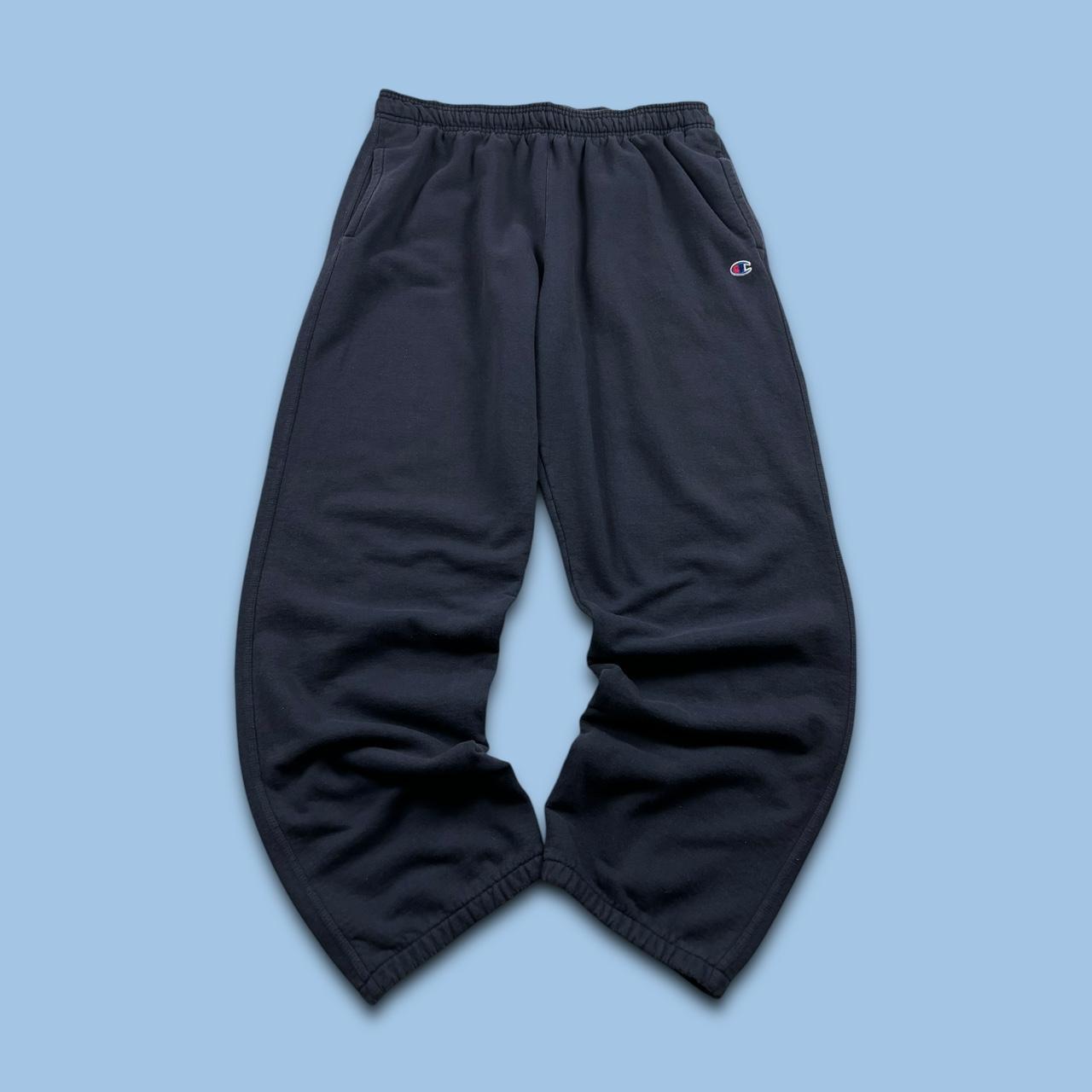 VINTAGE 00s CHAMPION BAGGY COTTON SWEATPANTS NAVY
