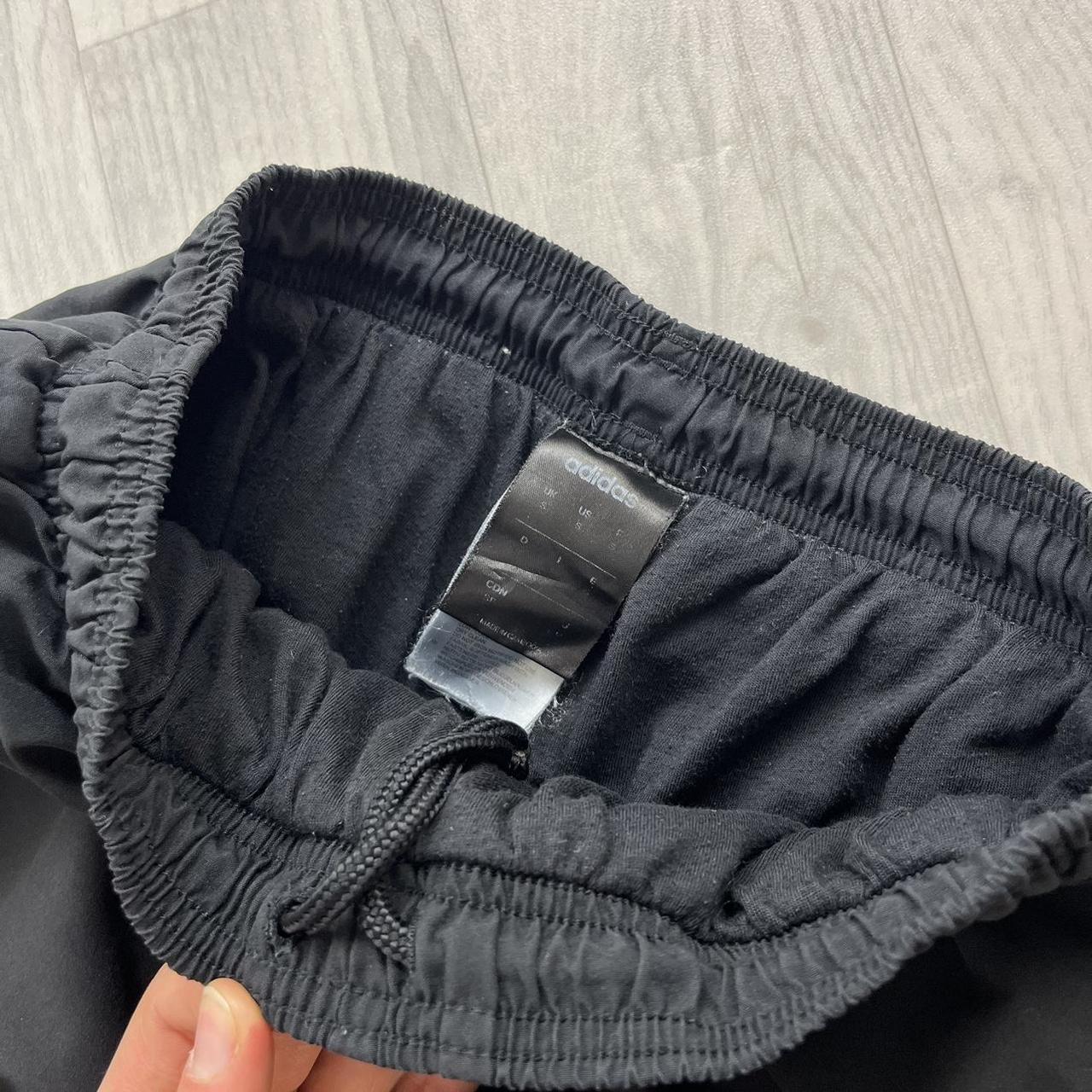 ADIDAS BAGGY TRACKSUIT BOTTOMS BLACK