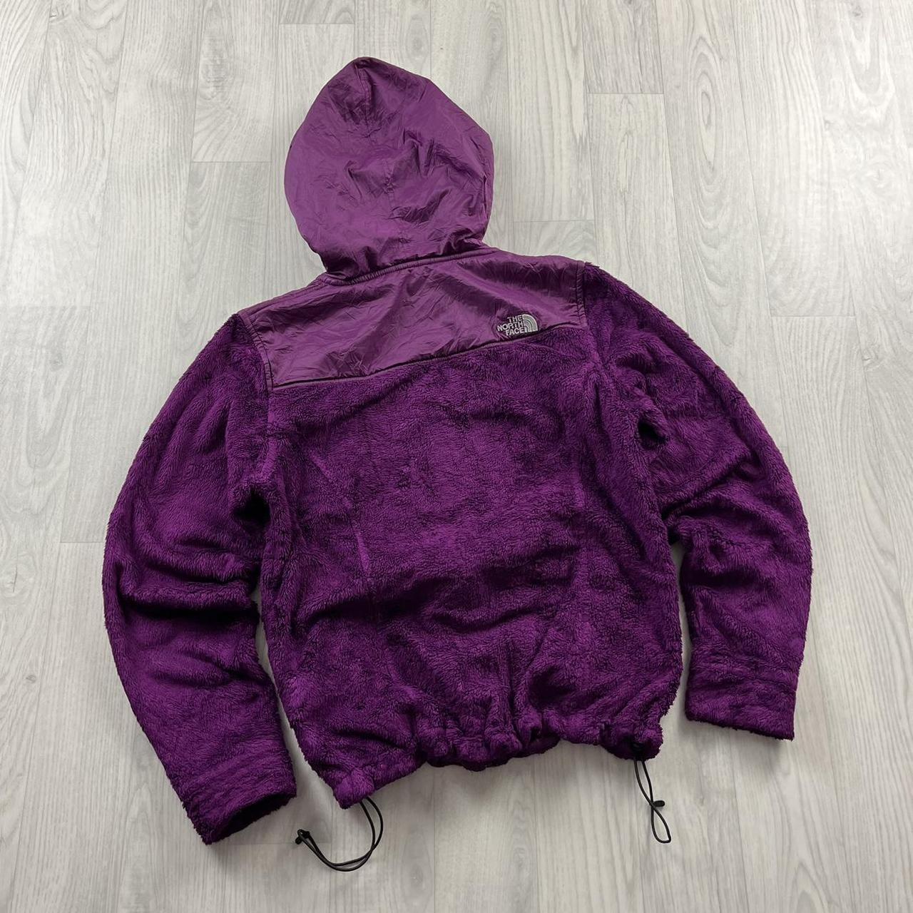 VINTAGE Y2K THE NORTH FACE ZIP FLEECE HOODIE PURPLE (S)