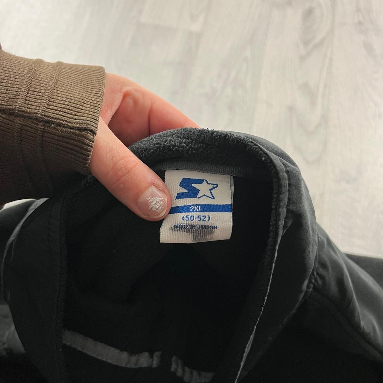 VINTAGE Y2K STARTER ZIP UP FLEECE BLACK