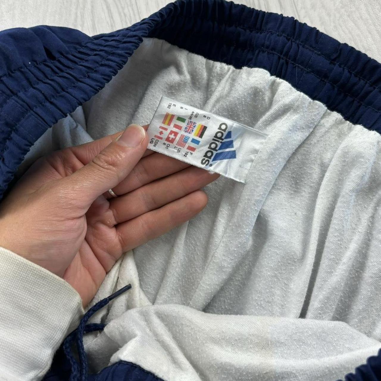 VINTAGE Y2K ADIDAS BAGGY TRACKSUIT BOTTOMS NAVY