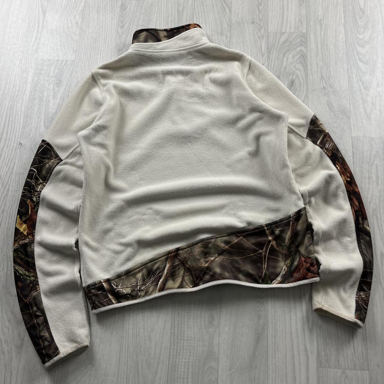 VINTAGE REALTREE QUARTER ZIP FLEECE CAMO WHITE