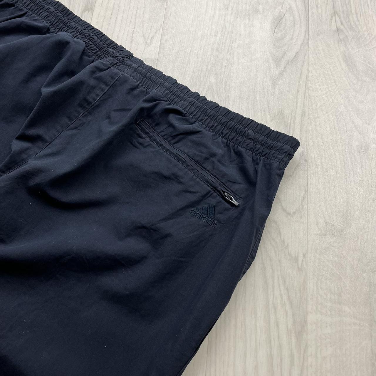 VINTAGE Y2K ADIDAS BAGGY TRACKSUIT BOTTOMS NAVY