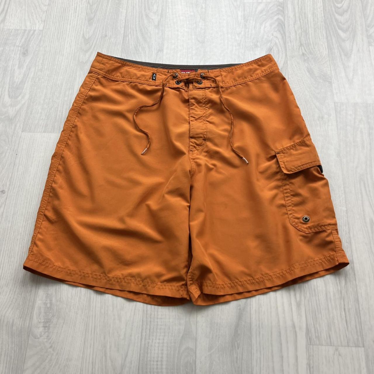 VINTAGE Y2K OAKLEY BAGGY BOARD SHORTS ORANGE
