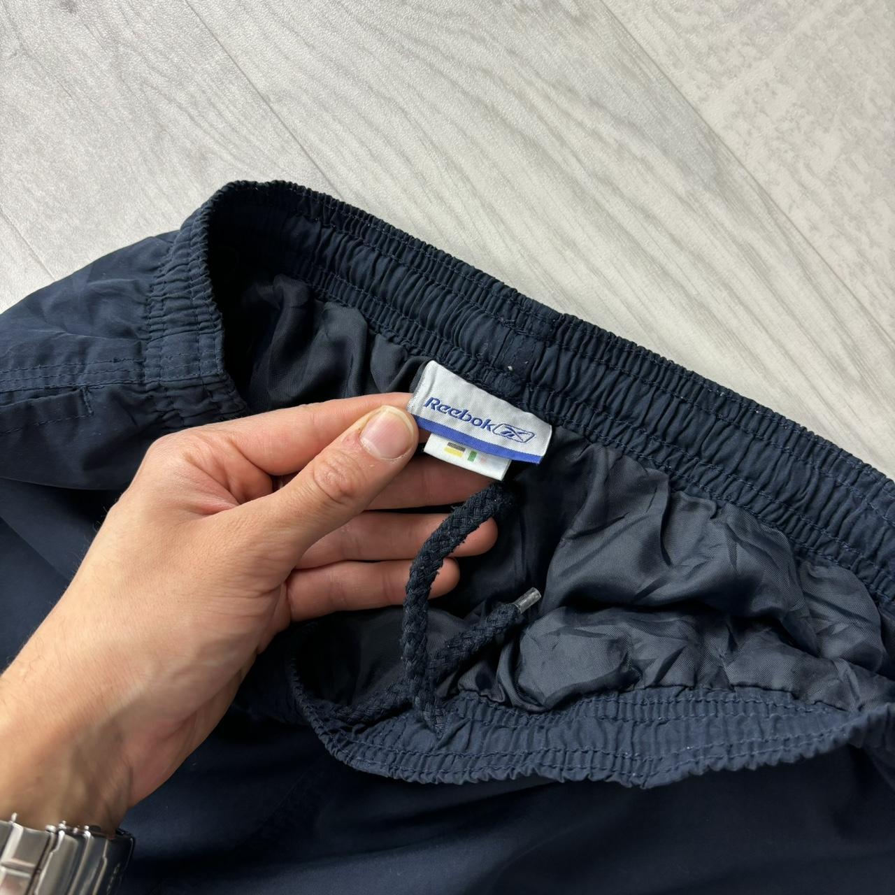 VINTAGE Y2K REEBOK BAGGY TRACKSUIT BOTTOMS NAVY