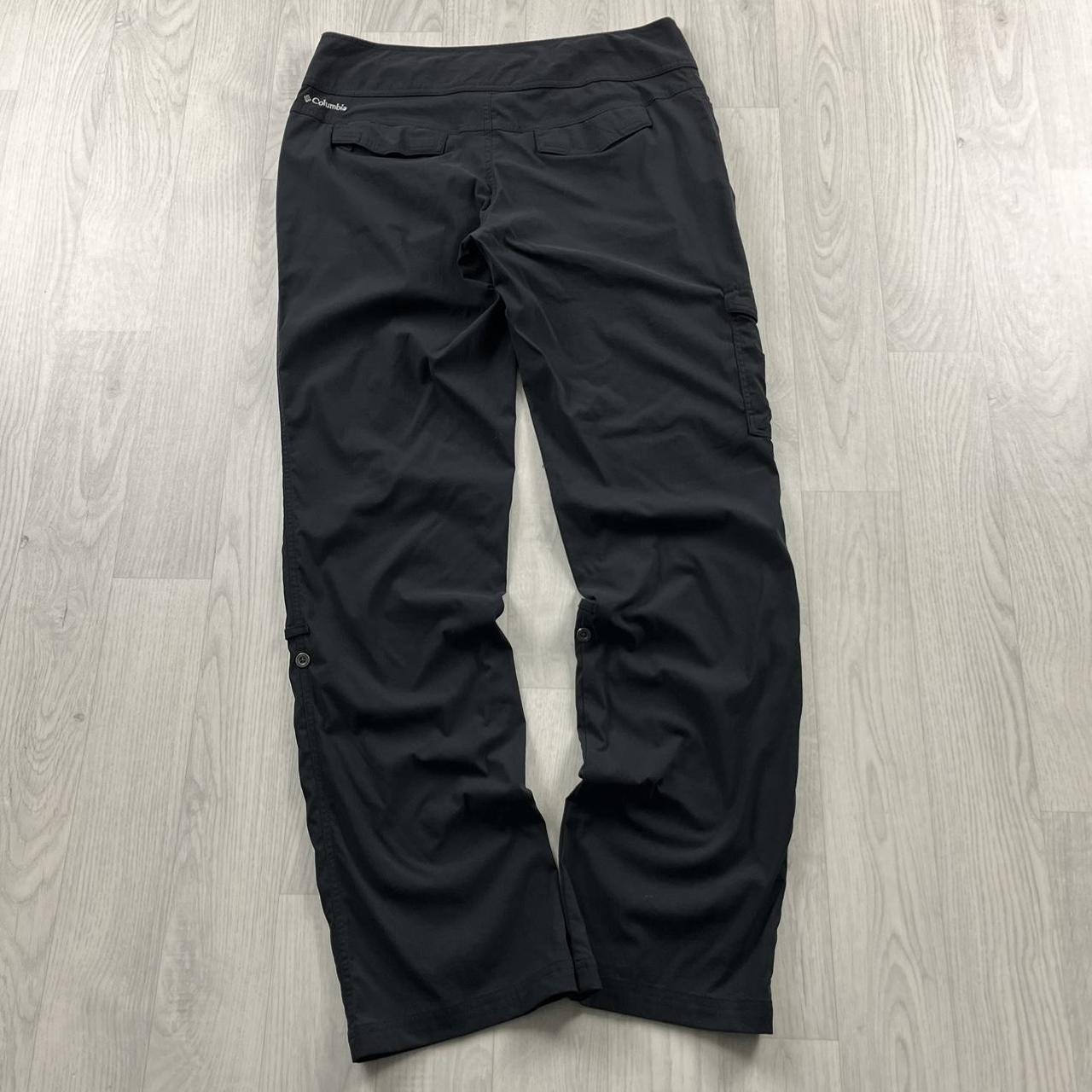 VINTAGE Y2K COLUMBIA BAGGY LIGHTWEIGHT SPORTSWEAR TROUSERS BLACK
