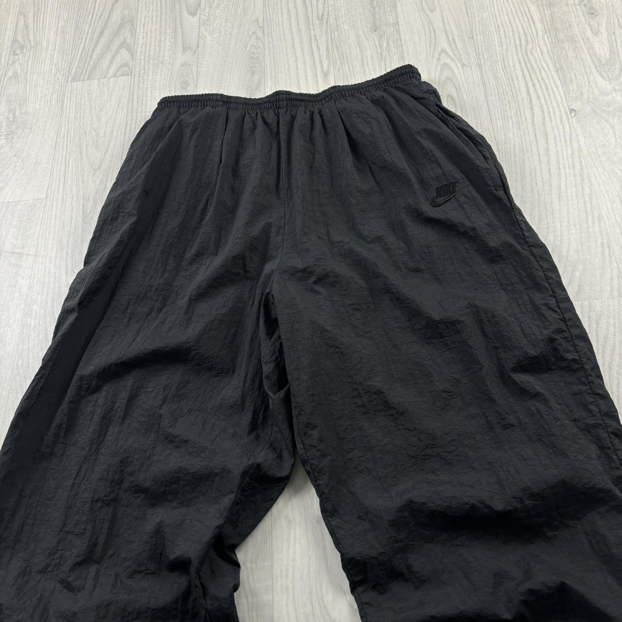 VINTAGE 90s NIKE BAGGY TRACKSUIT BOTTOMS BLACK