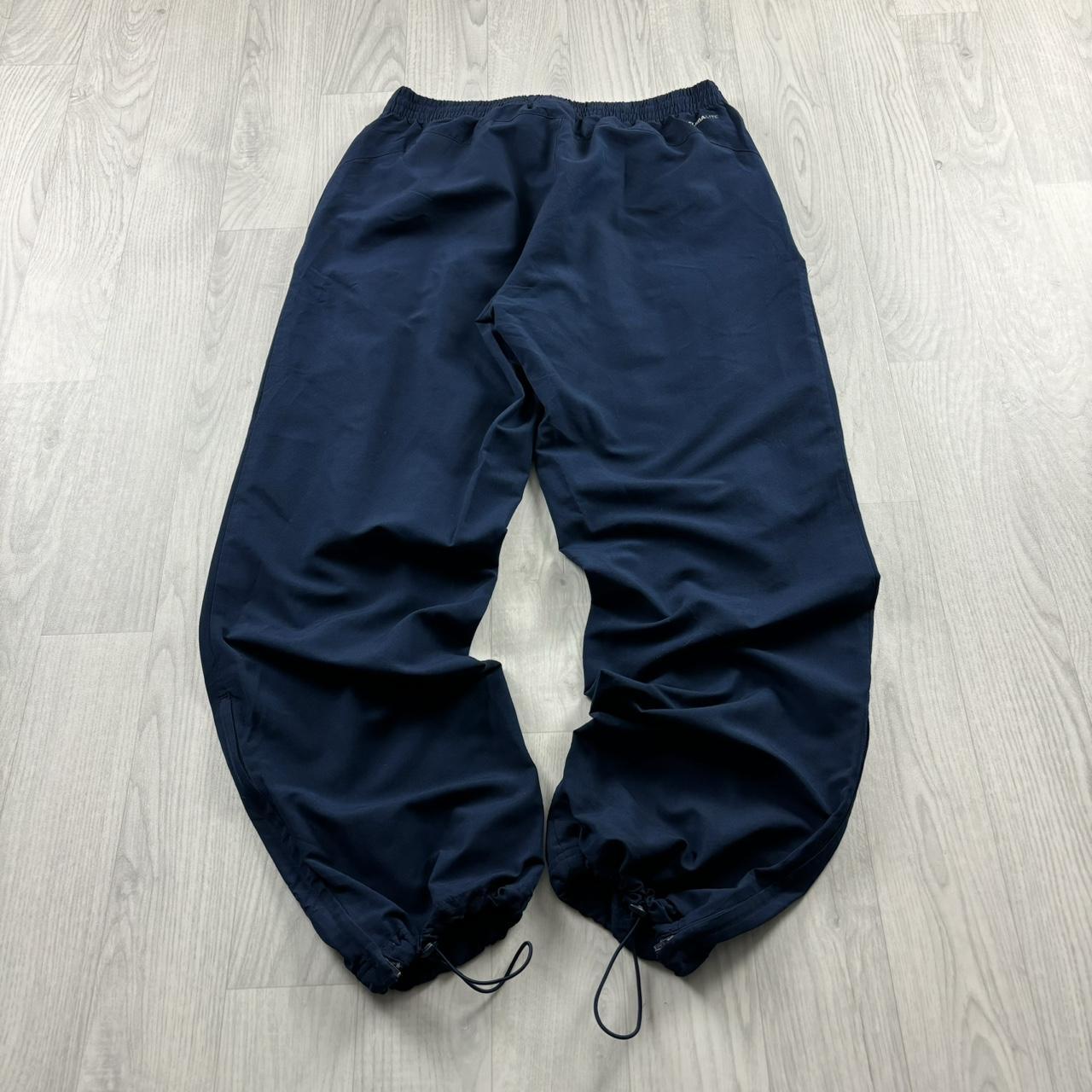 VINTAGE Y2K ADIDAS TECHNICAL BAGGY TRACKSUIT BOTTOMS NAVY