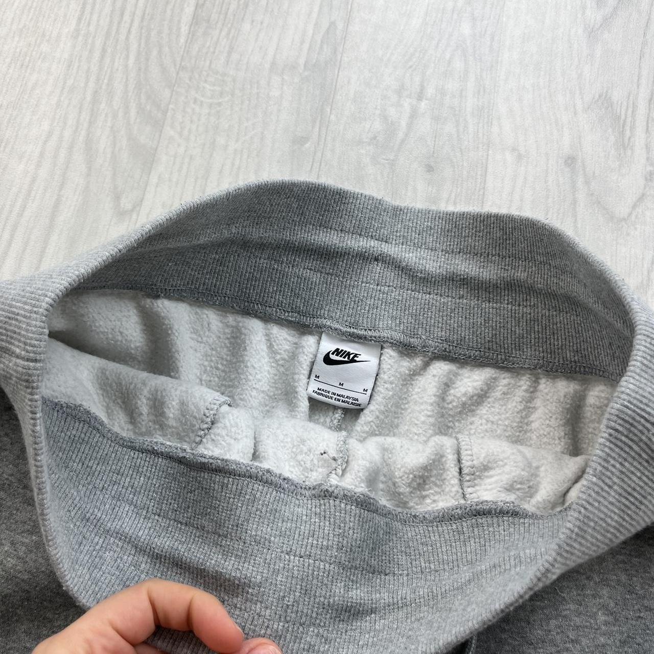 NIKE BAGGY WIDE LEG COTTON SPORTY SWEATPANTS GREY