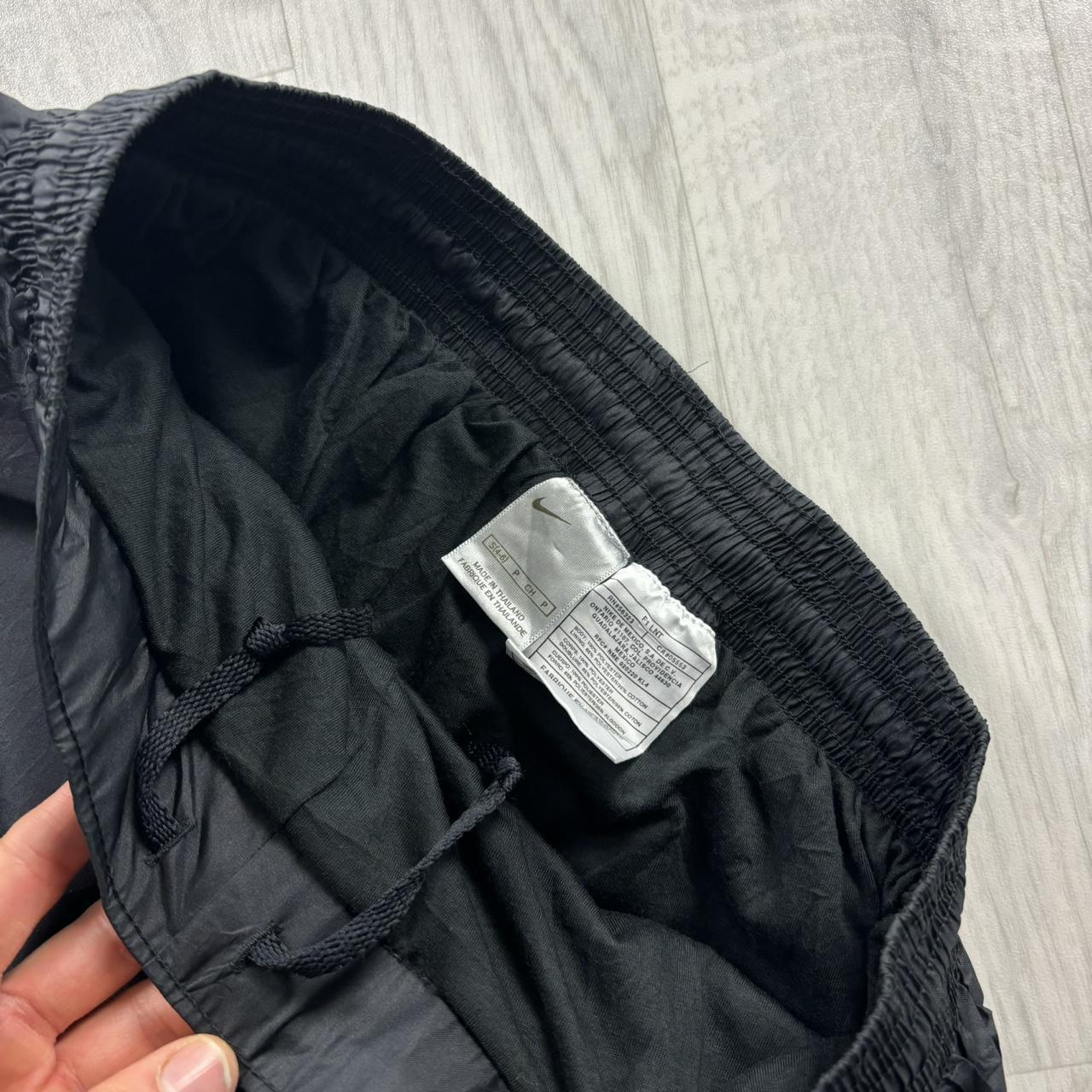 VINTAGE Y2K NIKE BAGGY TRACKSUIT BOTTOMS DARK GREY / BLACK