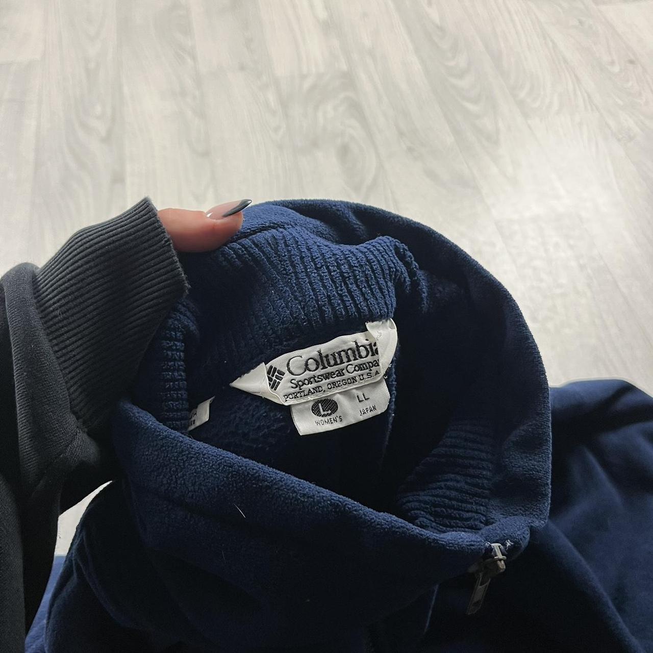 VINTAGE Y2K COLUMBIA ZIP UP TECHNICAL FLEECE NAVY