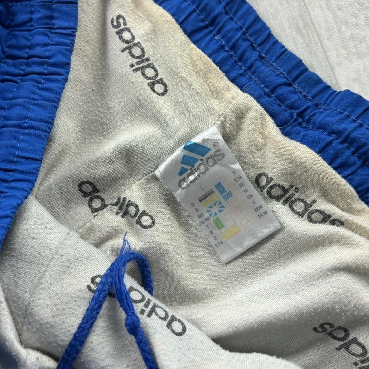 VINTAGE Y2K ADIDAS BAGGY TRACKSUIT BOTTOMS BLUE