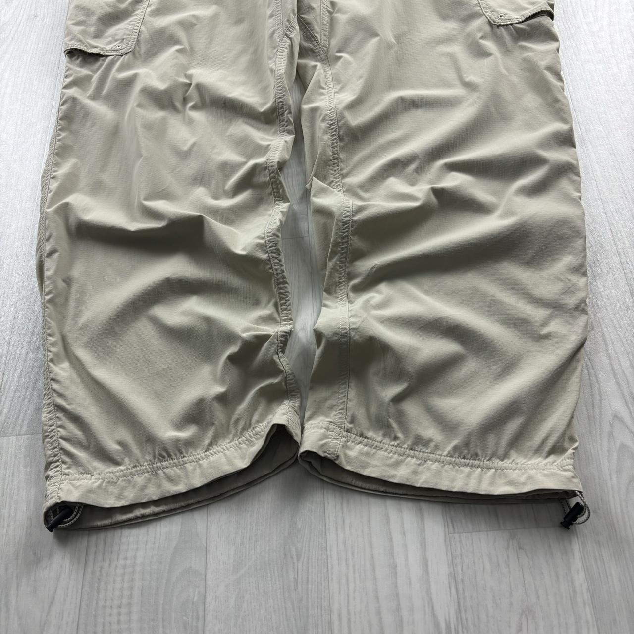 VINTAGE Y2K COLUMBIA BAGGY CARGO TRACKSUIT BOTTOMS CREAM