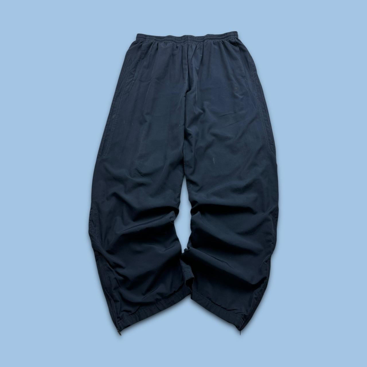 VINTAGE Y2K ADIDAS BAGGY TRACKSUIT BOTTOMS NAVY