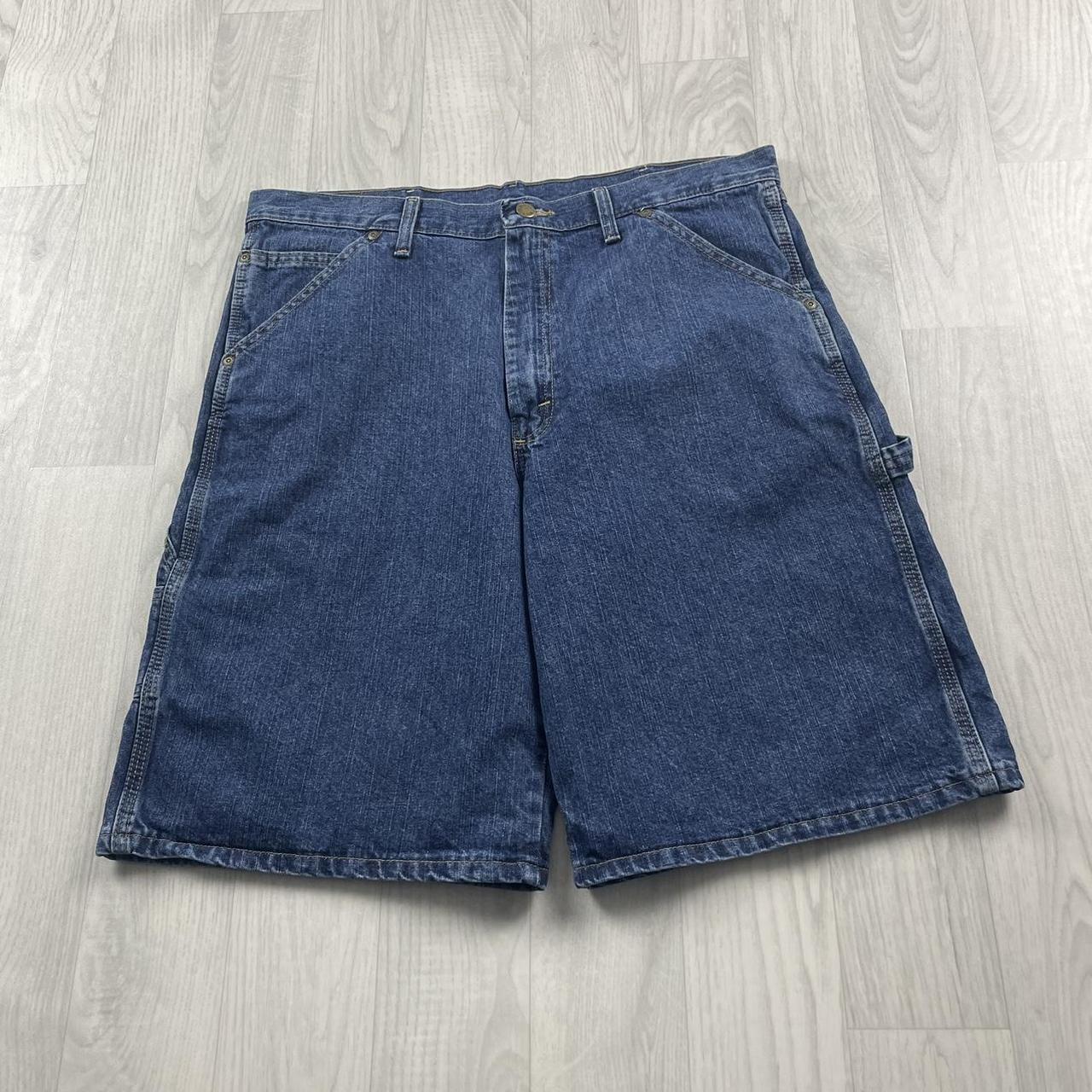 VINTAGE OLD MILL BAGGY CARPENTER JORTS NAVY (36w)