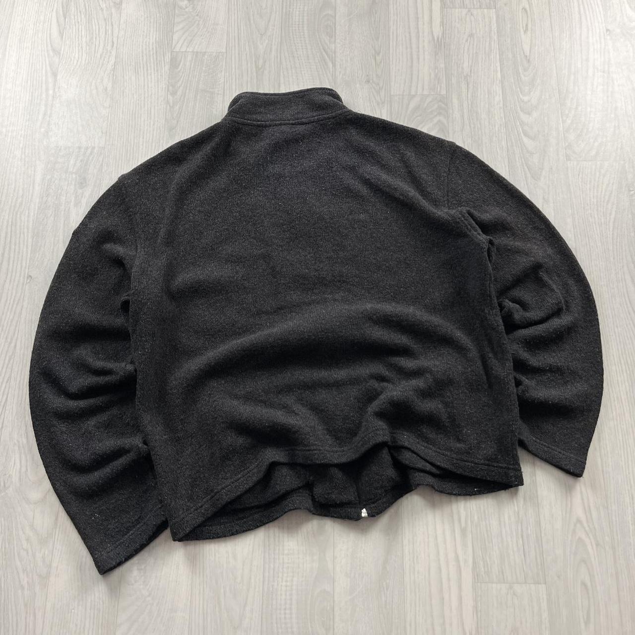 VINTAGE Y2K KICKERS CHUNKY QUARTER ZIP KNITTED JUMPER GREY (XL)