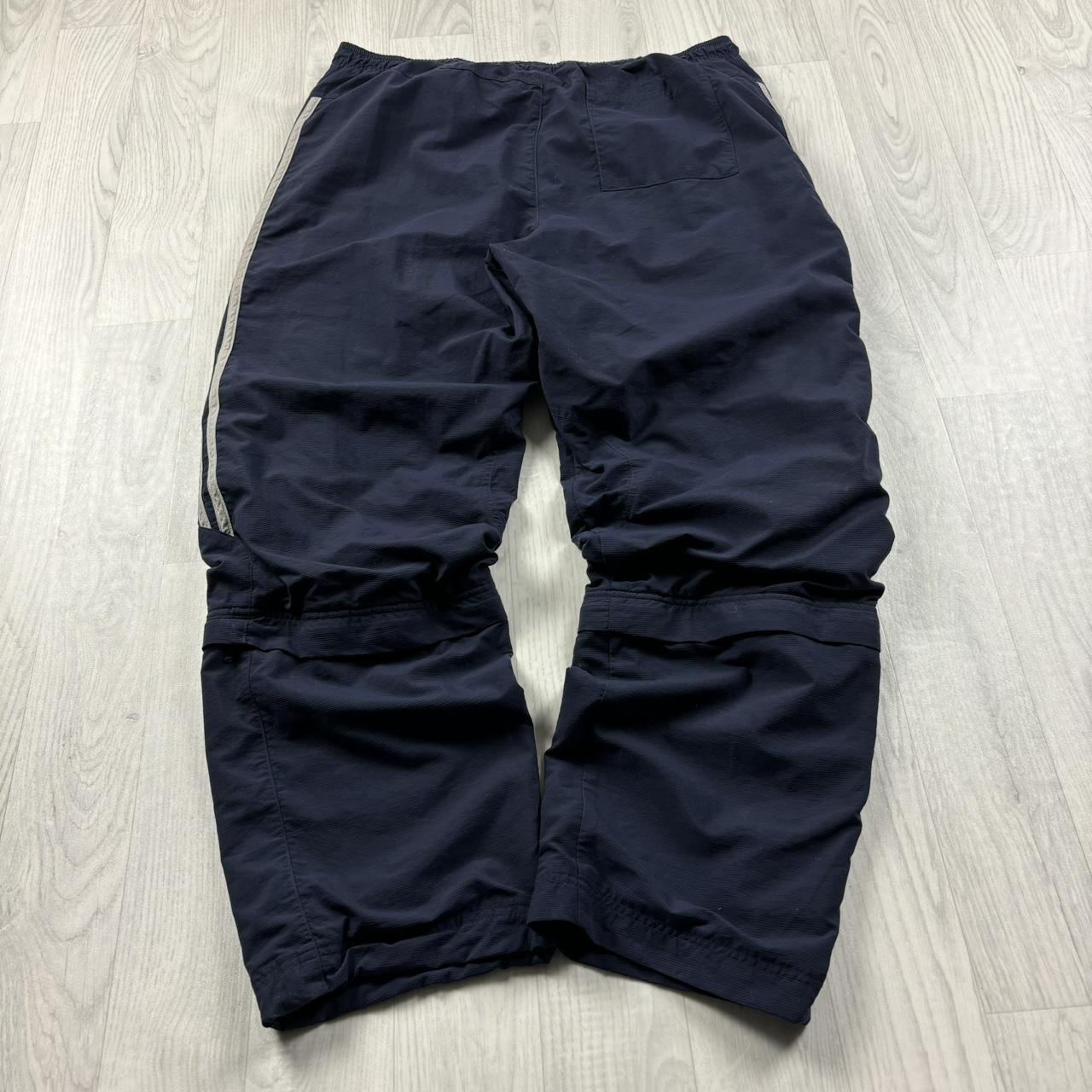 VINTAGE Y2K ADIDAS BAGGY TRACKSUIT BOTTOMS NAVY