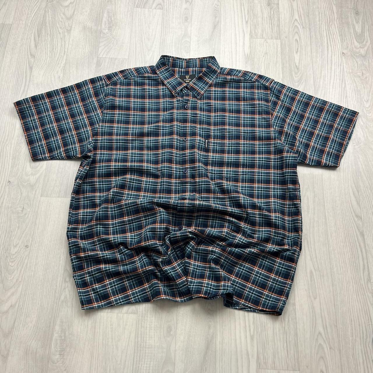 VINTAGE Y2K GUINNESS SHORT SLEEVE BUTTON UP SHIRT BLUE / NAVY