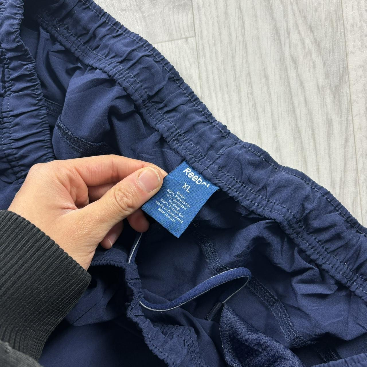 VINTAGE Y2K REEBOK BAGGY TRACKSUIT BOTTOMS NAVY