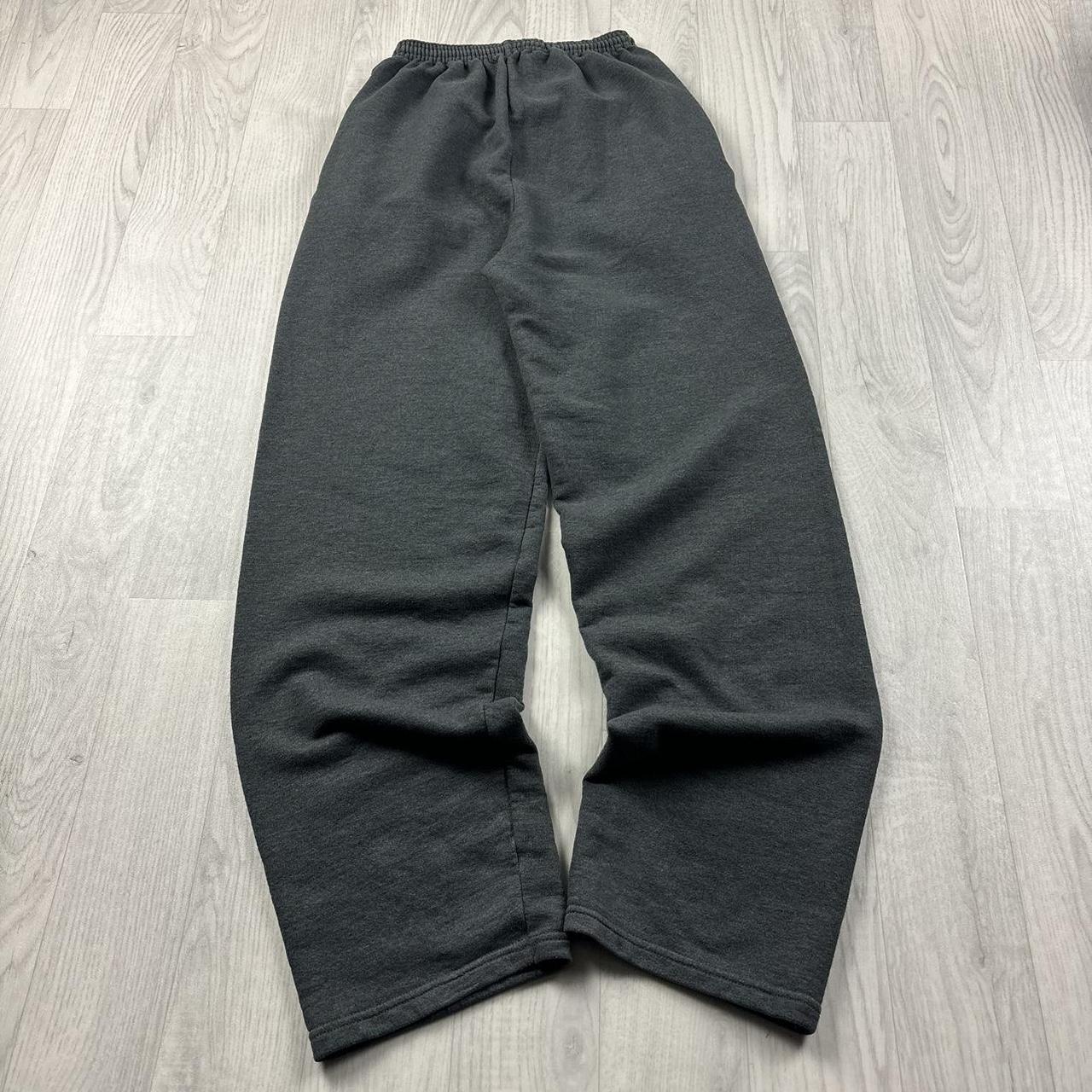 VINTAGE 00s CHAMPION BAGGY COTTON SWEATPANTS CHARCOAL GREY