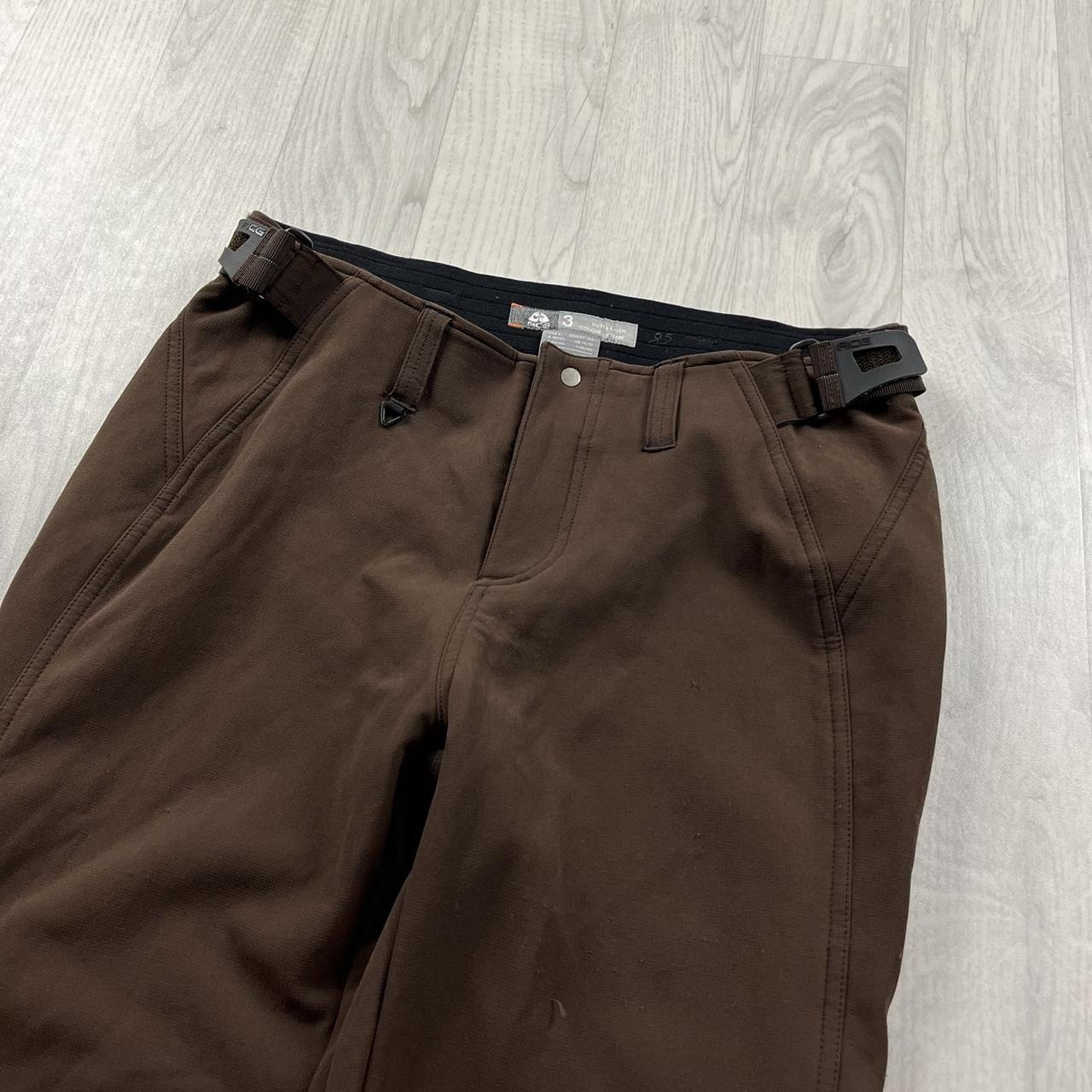 VINTAGE Y2K NIKE ACG BAGGY SKI PANTS SALOPETTES BROWN