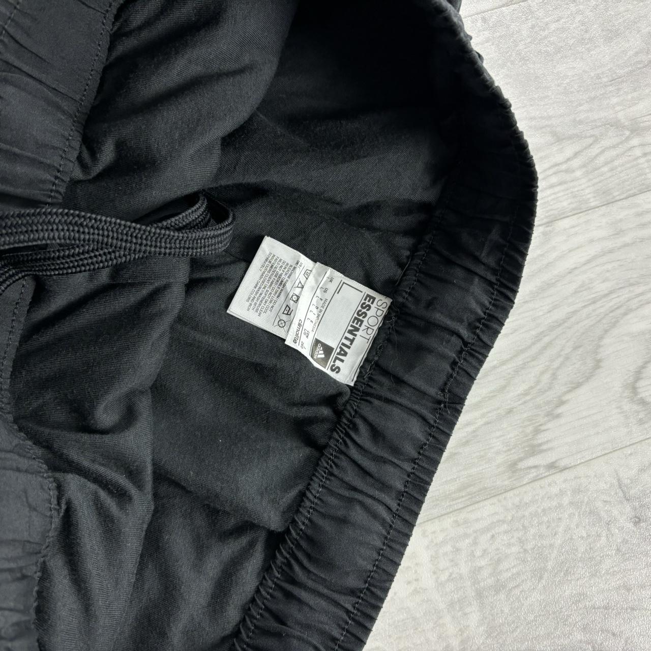 ADIDAS BAGGY TRACKSUIT BOTTOMS BLACK