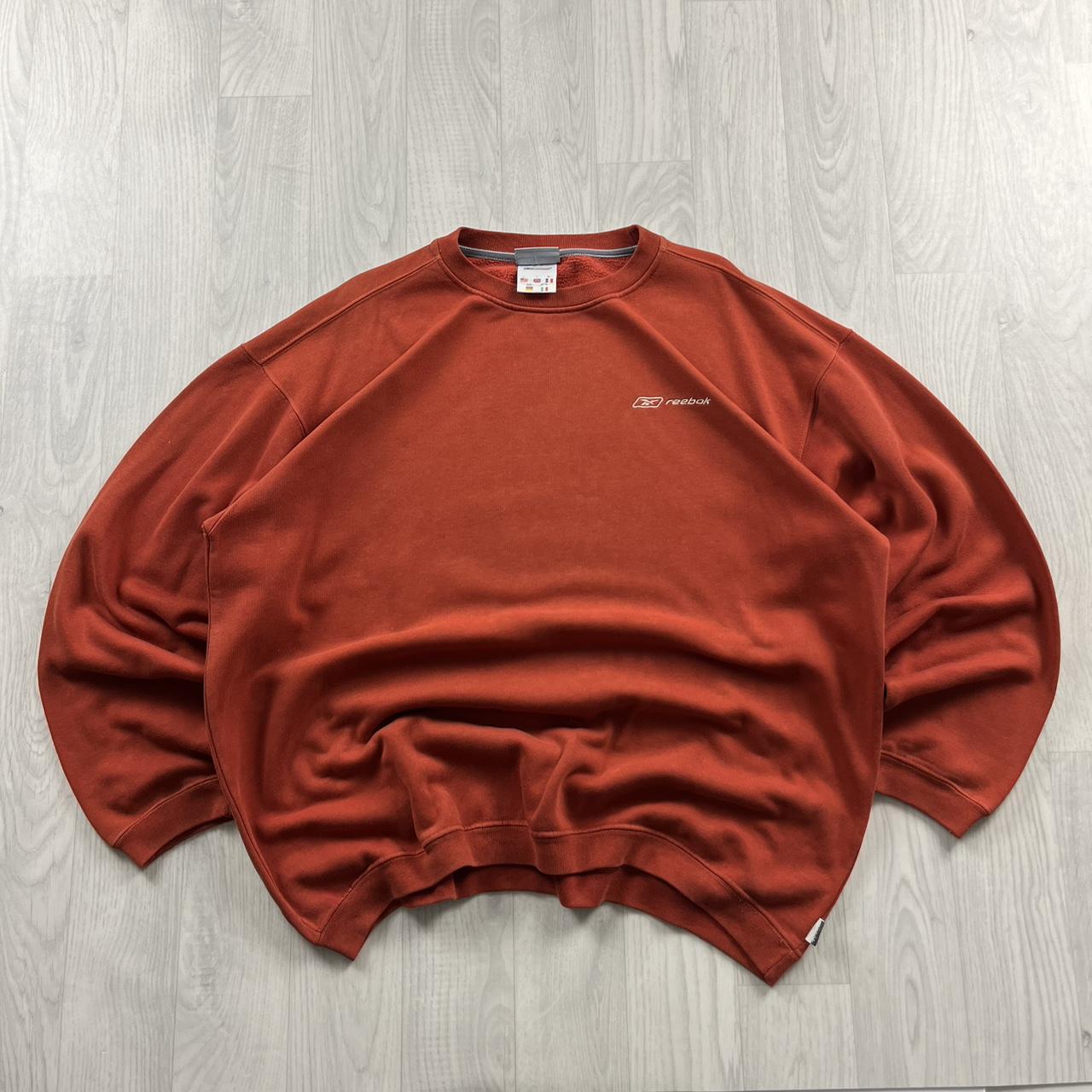 VINTAGE Y2K REEBOK SWEATSHIRT BURNT ORANGE