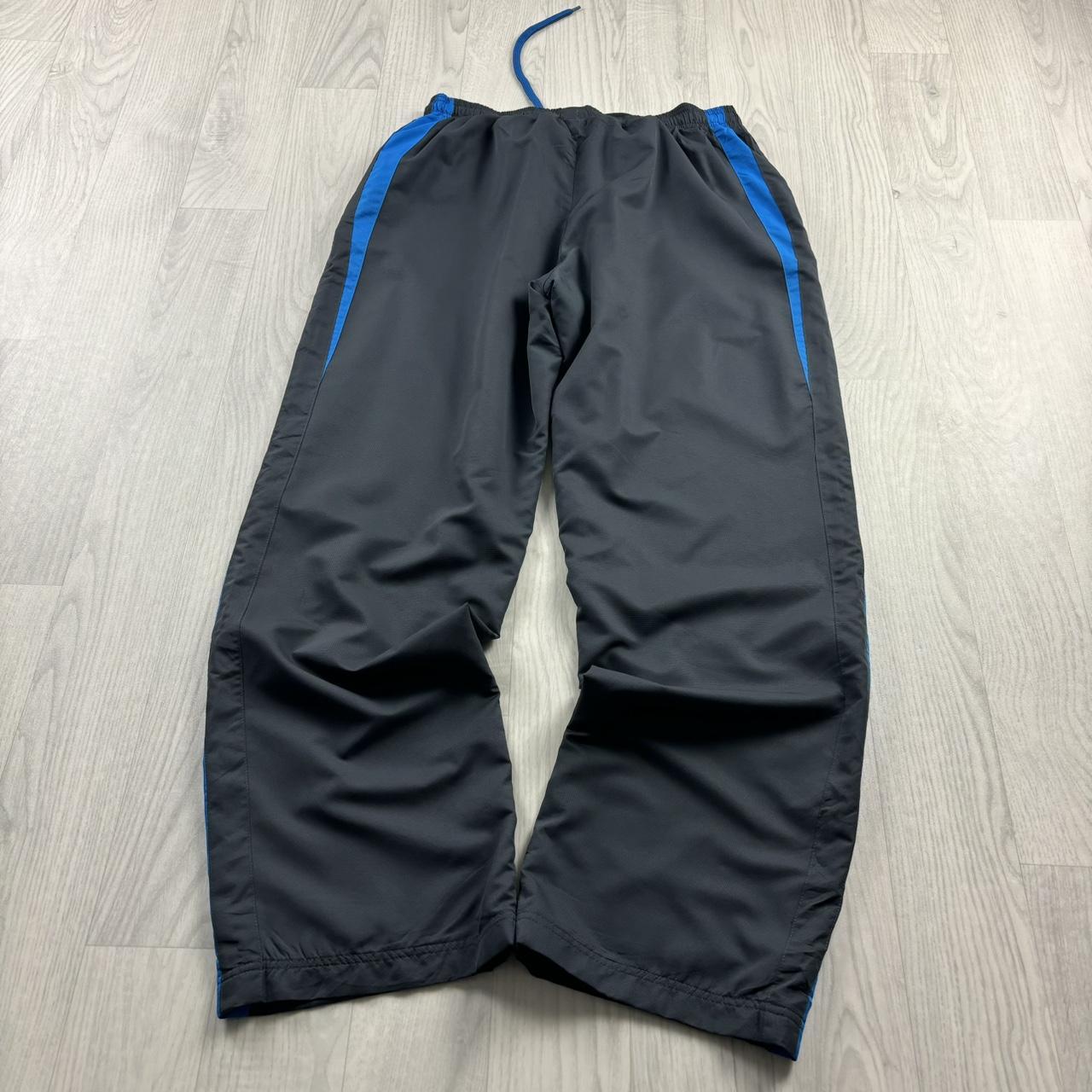 VINTAGE Y2K REEBOK BAGGY TRACKSUIT BOTTOMS CHARCOAL GREY