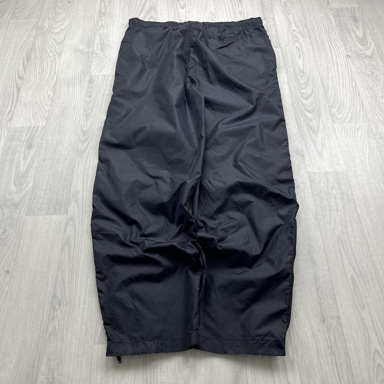VINTAGE Y2K TOMMY HILFIGER BAGGY TRACKSUIT BOTTOMS BLACK