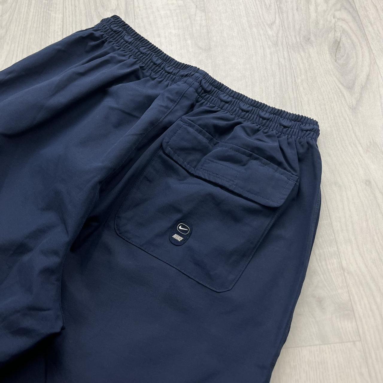 VINTAGE Y2K NIKE BAGGY TECHNICAL SHORTS NAVY