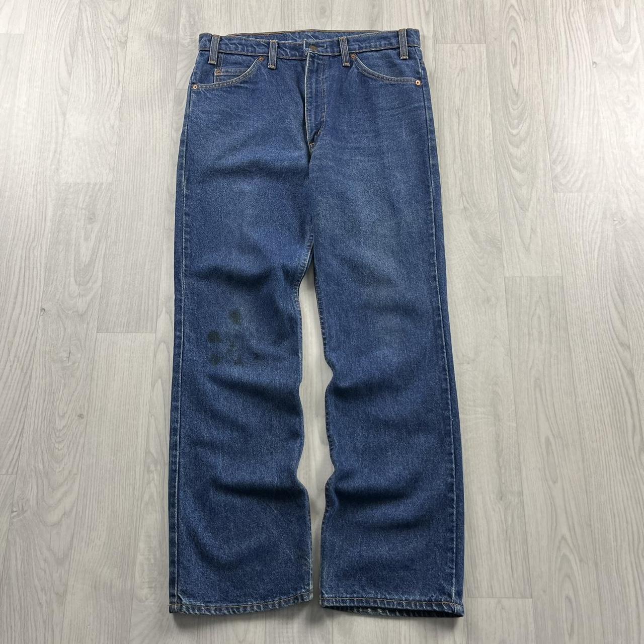 VINTAGE LEVIS ORANGE TAB STRAIGHT LEG JEANS BLUE