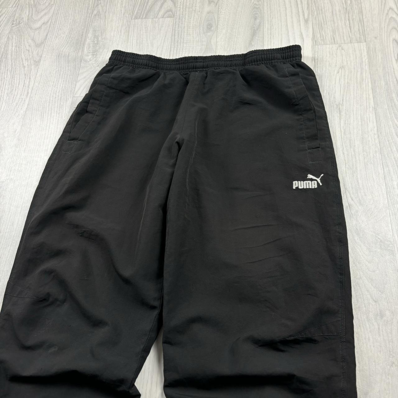 VINTAGE Y2K PUMA BAGGY TRACKSUIT BOTTOMS BLACK