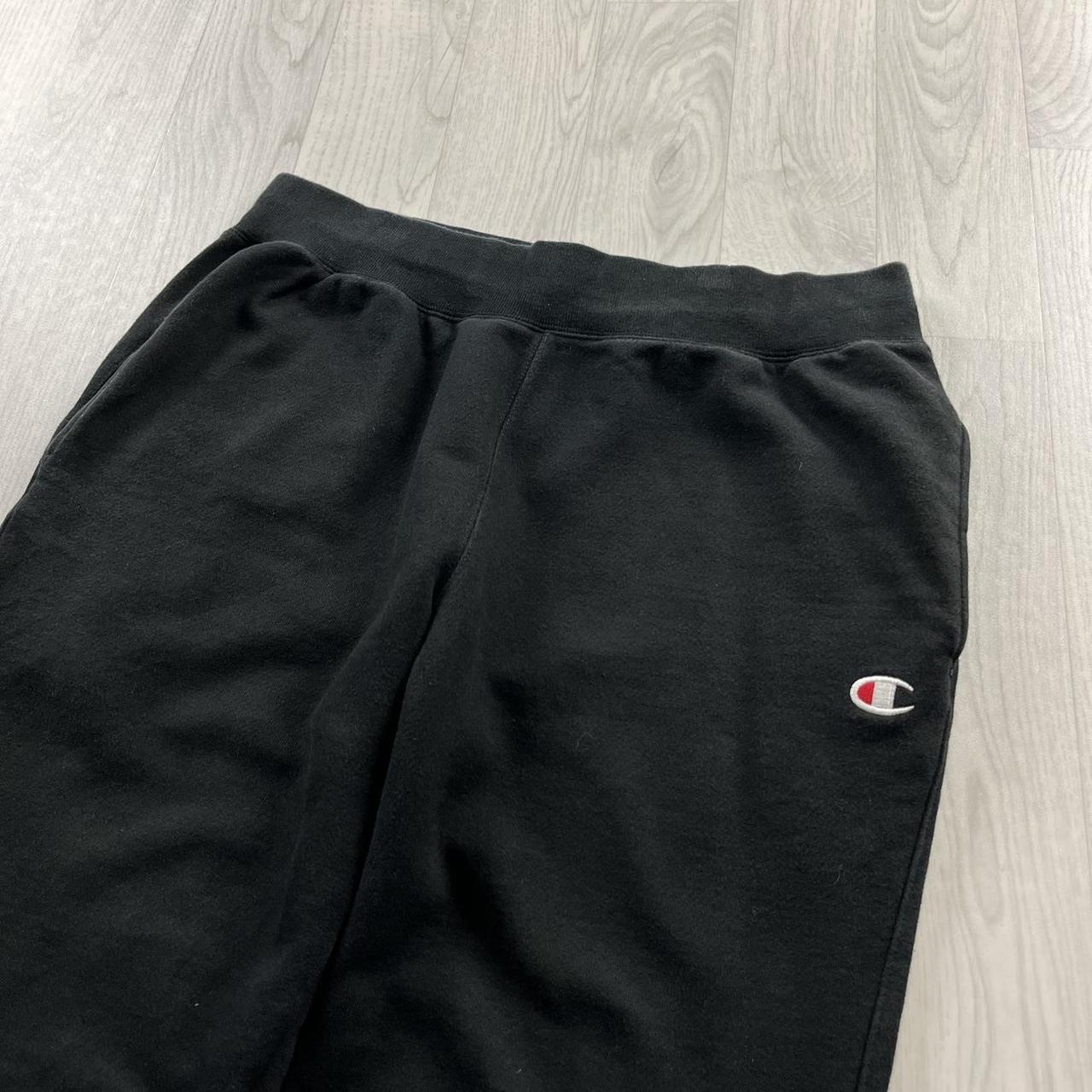 VINTAGE 00s CHAMPION BAGGY COTTON SWEATPANTS BLACK