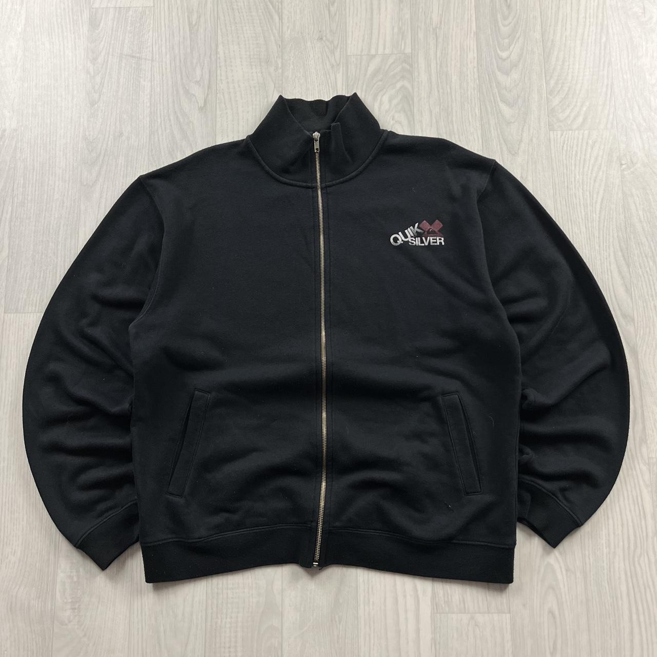 VINTAGE Y2K QUIKSILVER ZIP SWEATSHIRT BLACK