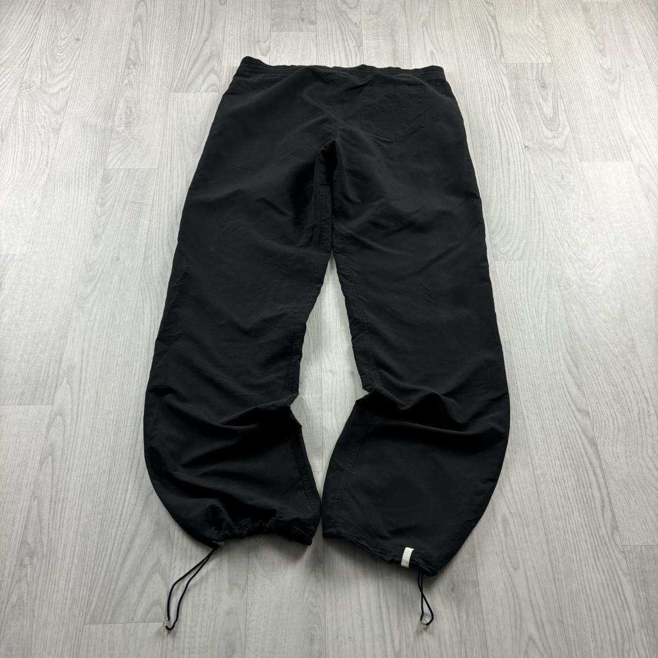 VINTAGE Y2K PUMA BAGGY TECHNICAL TRACKSUIT BOTTOMS BLACK