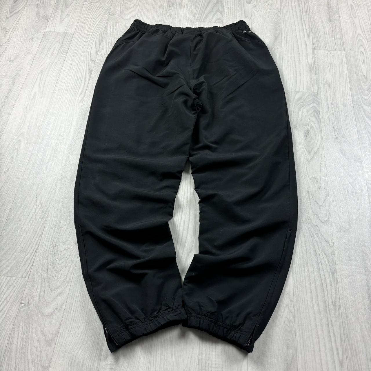 ADIDAS BAGGY TRACKSUIT BOTTOMS BLACK