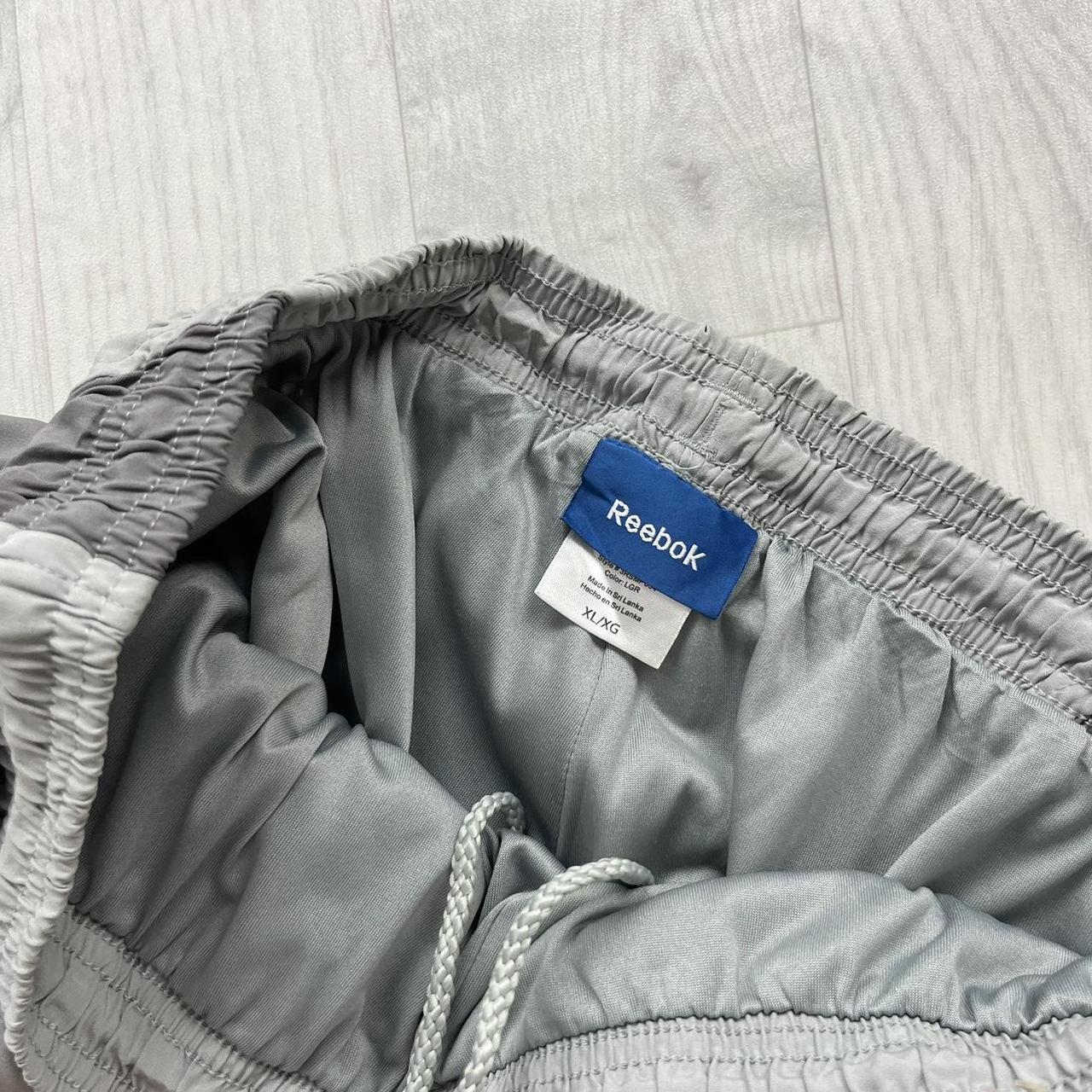 VINTAGE Y2K REEBOK BAGGY TRACKSUIT BOTTOMS GREY