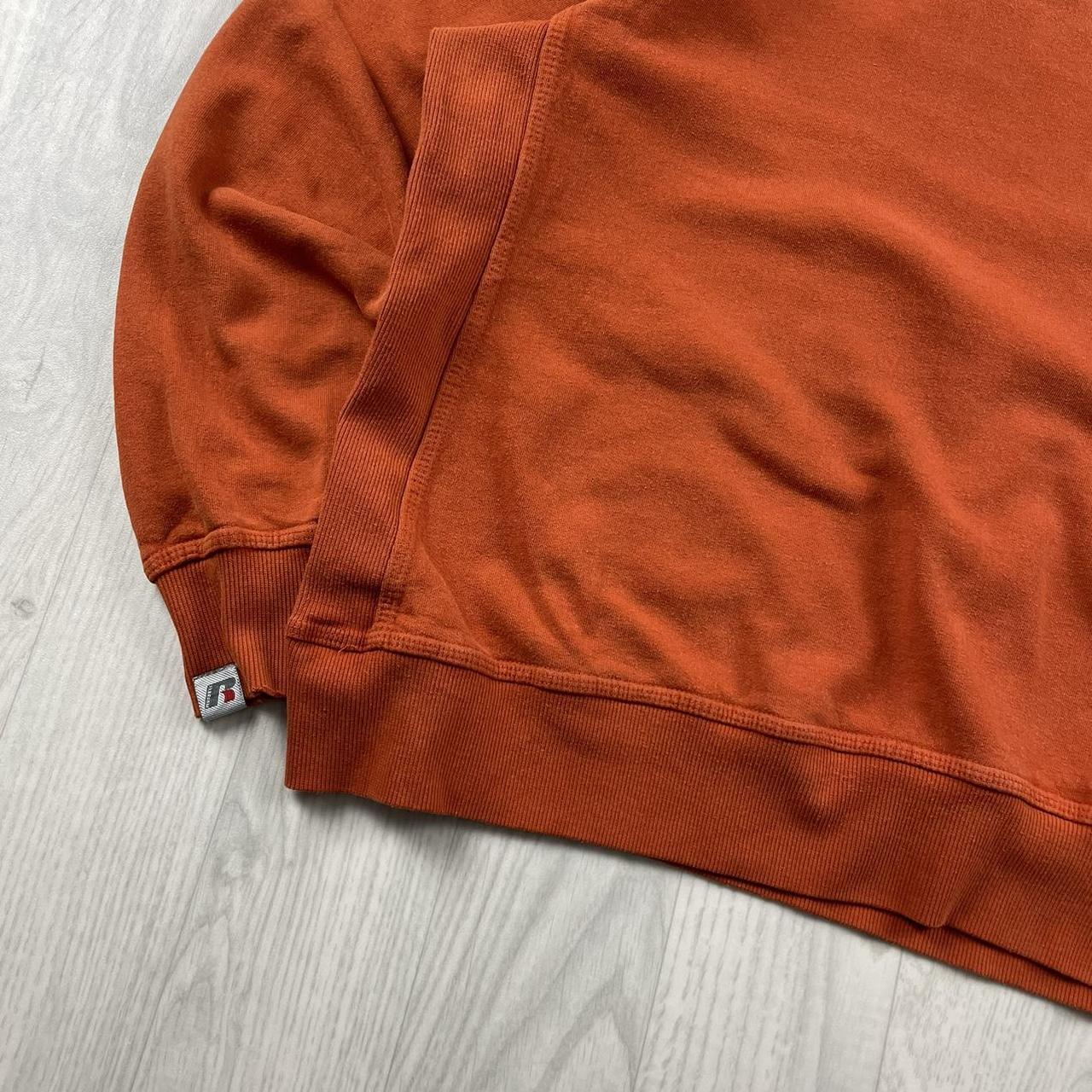 VINTAGE RUSSELL ATHLETIC BLANK SWEATSHIRT ORANGE (M)