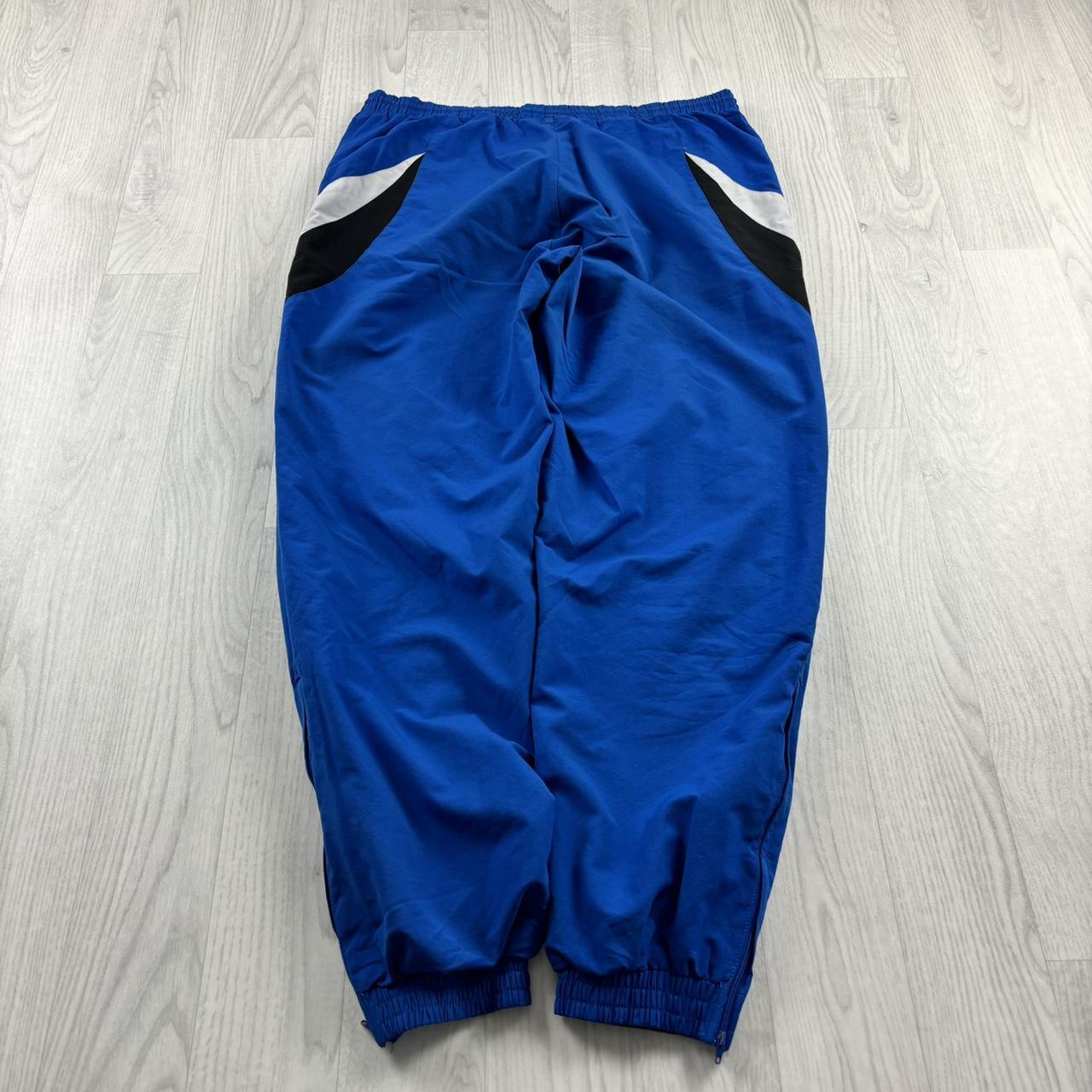 VINTAGE Y2K ADIDAS BAGGY TRACKSUIT BOTTOMS BLUE