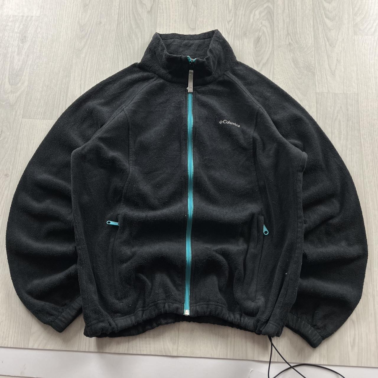 VINTAGE Y2K COLUMBIA ZIP UP FLEECE BLACK