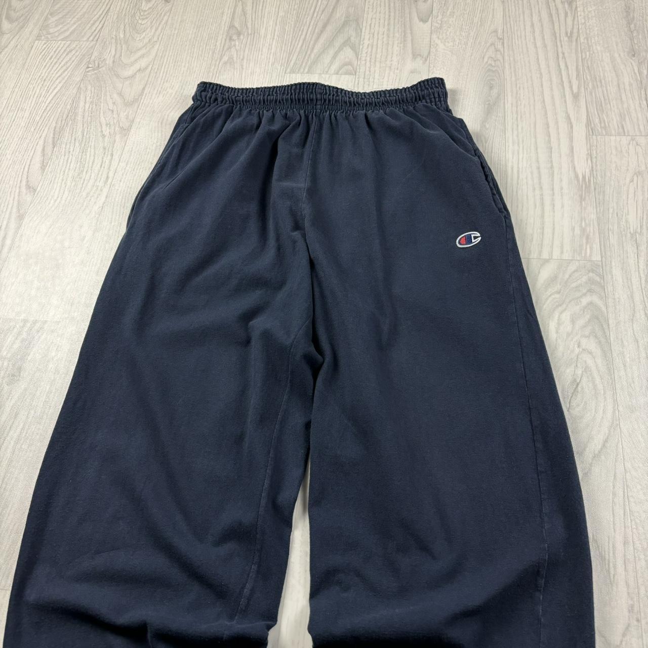 VINTAGE 00s CHAMPION BAGGY LIGHTWEIGHT SWEATPANTS NAVY