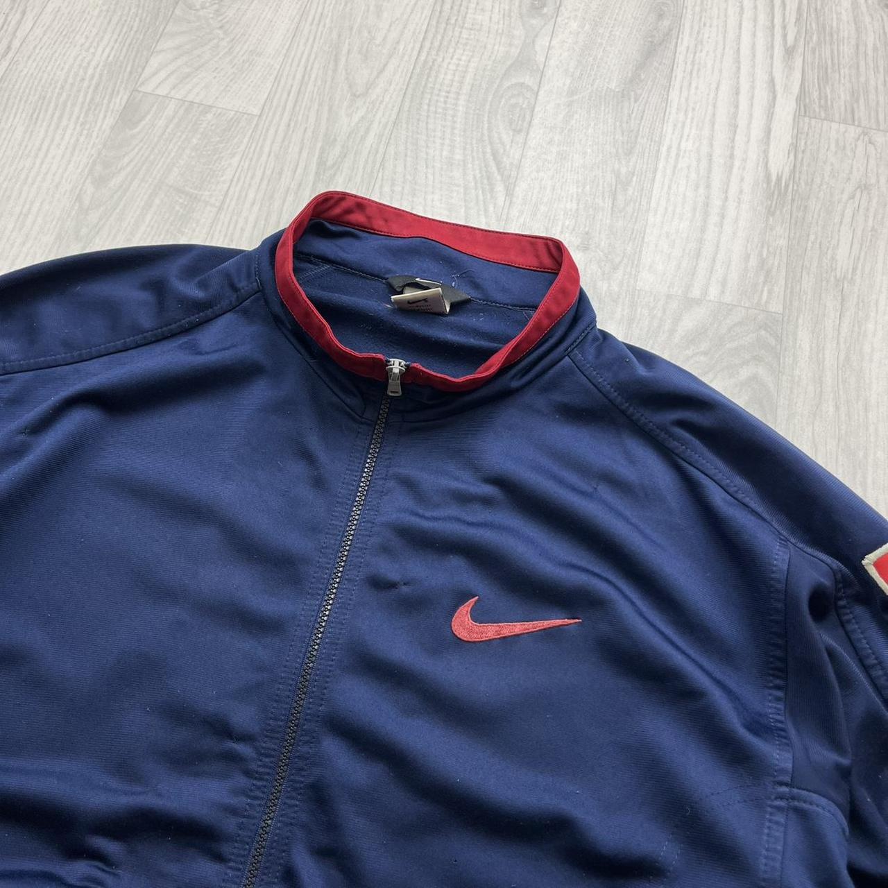 VINTAGE 90s NIKE WINDBREAKER TRACK JACKET NAVY