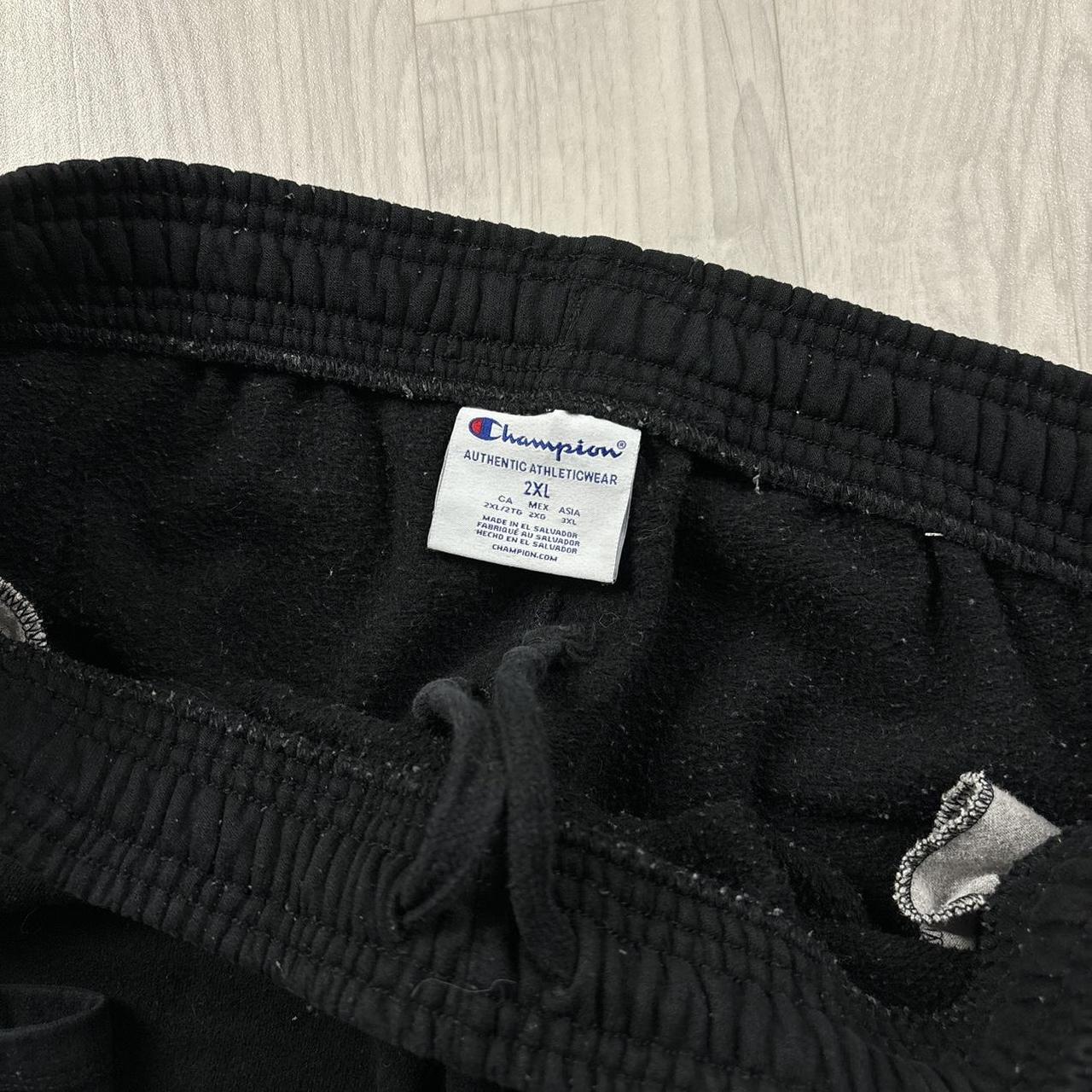 VINTAGE 00s CHAMPION BAGGY COTTON SWEATPANTS BLACK