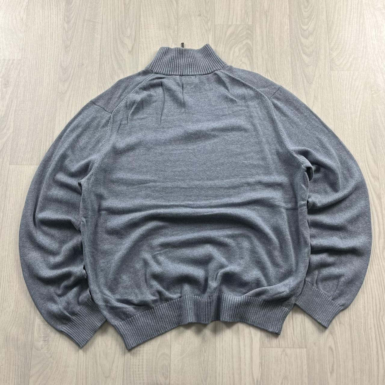 VINTAGE Y2K NAUTICA QUARTER ZIP KNITTED JUMPER BLUE