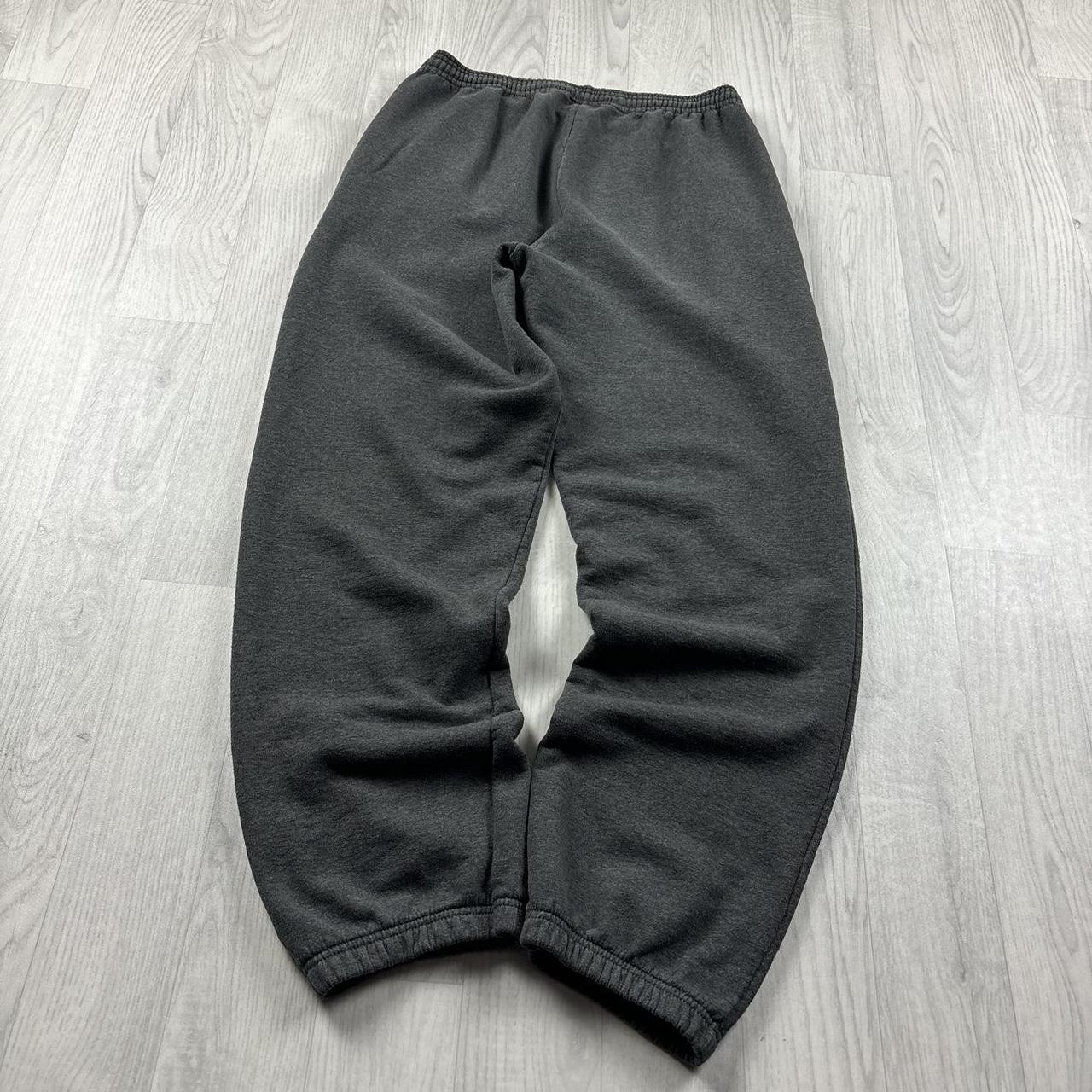 VINTAGE 00s CHAMPION BAGGY COTTON SWEATPANTS CHARCOAL GREY